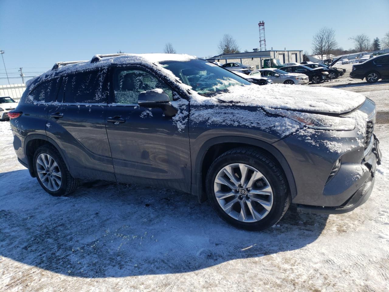 2020 Toyota Highlander VIN 5TDDZRBH5LS016095 Copart auction photo, front end / minor dent/scratches damage thumbnail 4
