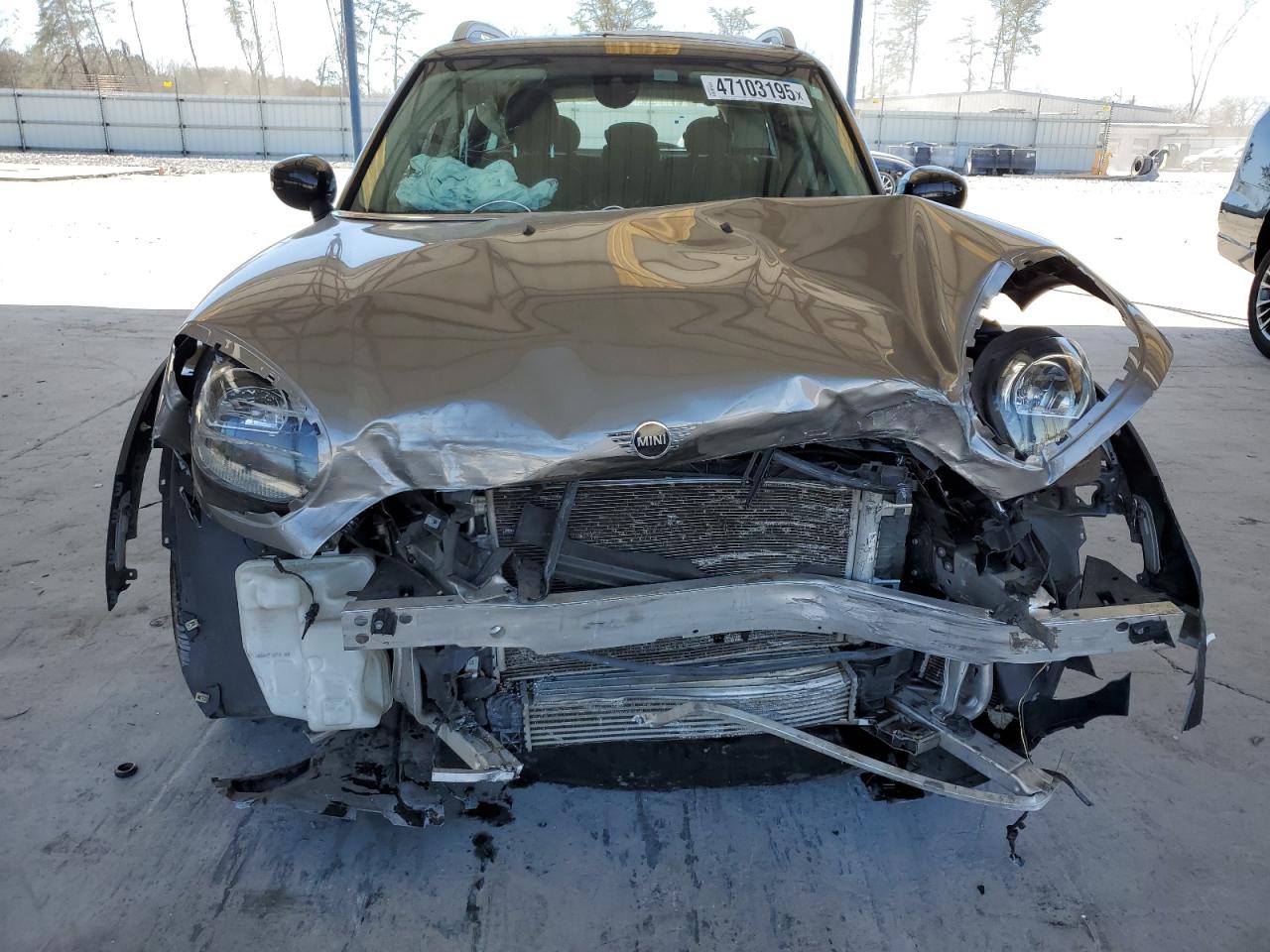 2020 MINI Cooper VIN WMZYW3C09L3L21634 Copart auction photo, front end damage thumbnail 5