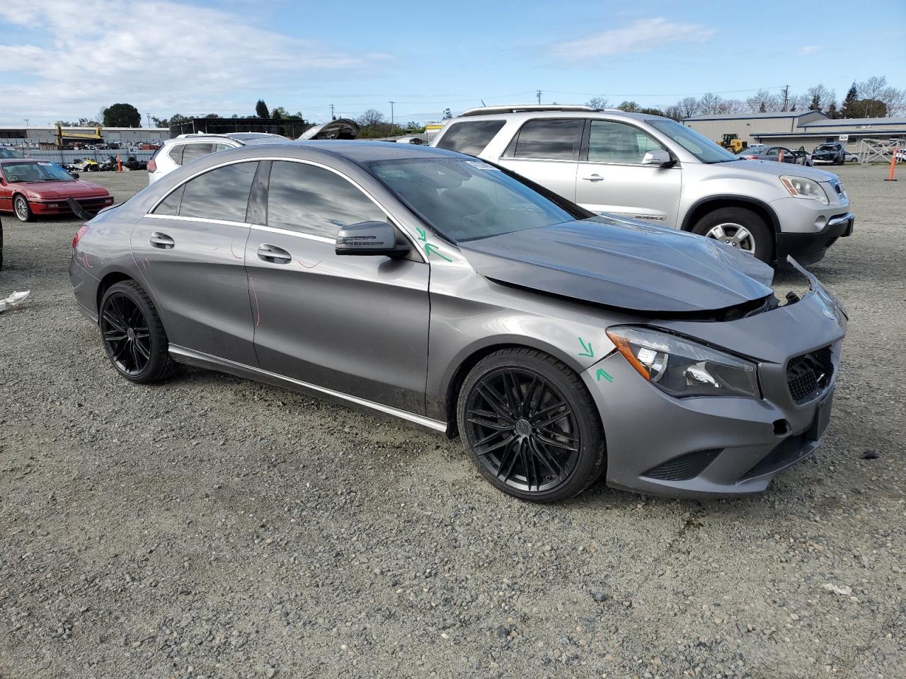 2015 Mercedes-Benz CLA-klasse VIN WDDSJ4EB1FN186656 Copart auction photo, front end damage thumbnail 4