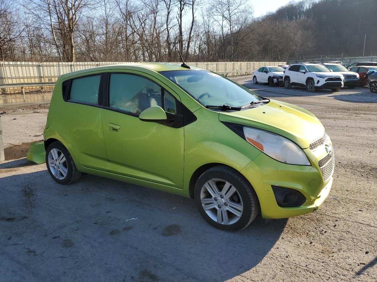 2013 Chevrolet Spark VIN KL8CB6S94DC536078 Copart auction photo, rear end damage thumbnail 4