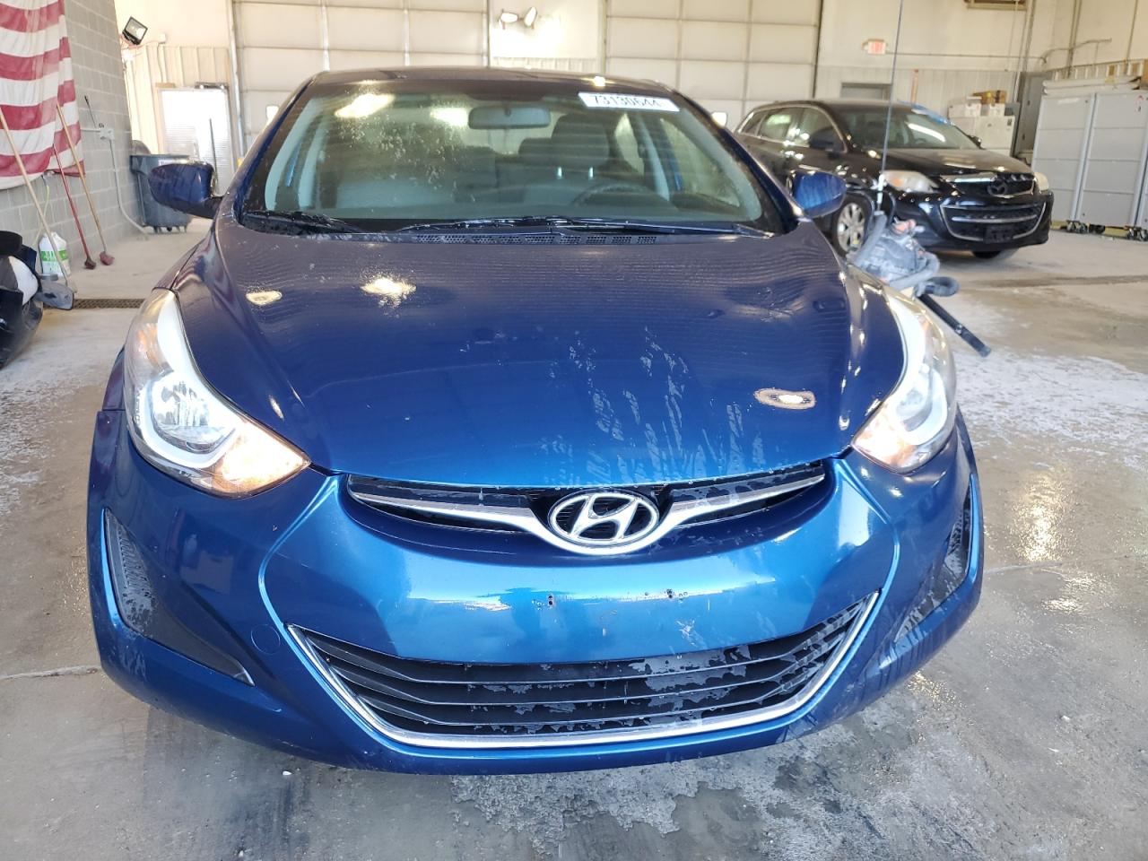 2014 Hyundai Elantra VIN KMHDH4AE1EU196621 Copart auction photo, rear end damage thumbnail 5