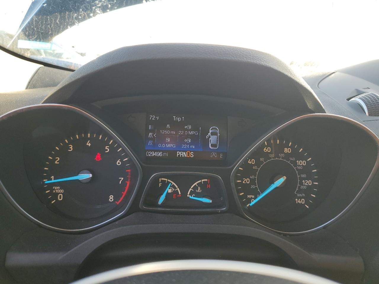 2017 Ford Escape VIN 1FMCU0GD7HUD04999 Copart auction photo, water/flood damage thumbnail 9