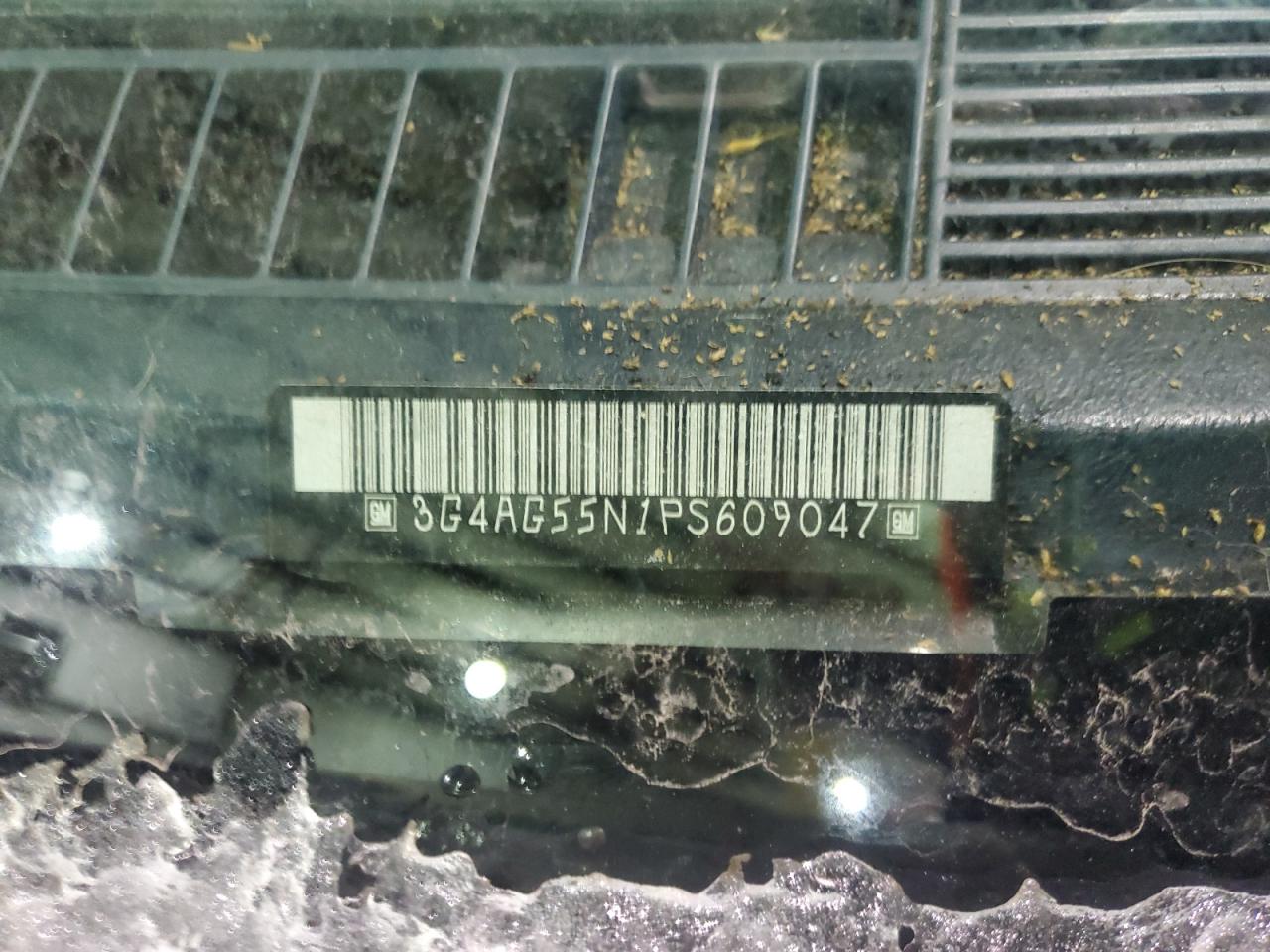 1993 Buick Century VIN 3G4AG55N1PS609047 Copart auction photo, all over damage thumbnail 14