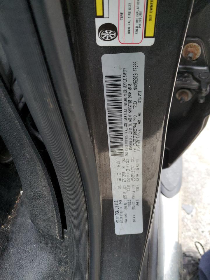 2019 RAM 1500 VIN 1C6SRFCT3KN597441 Copart auction photo, front end damage thumbnail 14