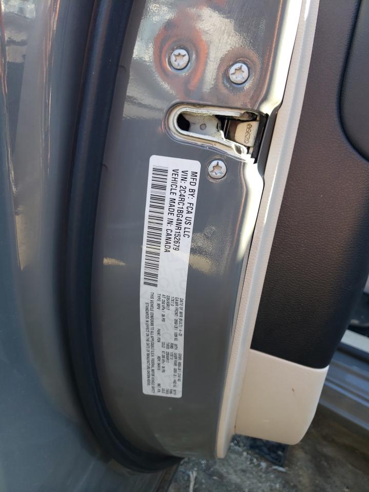 2022 Chrysler Pacifica VIN 2C4RC1BG4NR152679 Copart auction photo, front end damage thumbnail 14