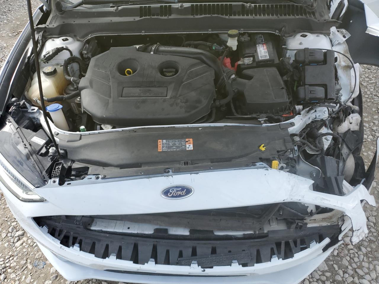 2018 Ford Fusion VIN 3FA6P0D97JR132744 Copart auction photo, frame damage / front end damage thumbnail 11