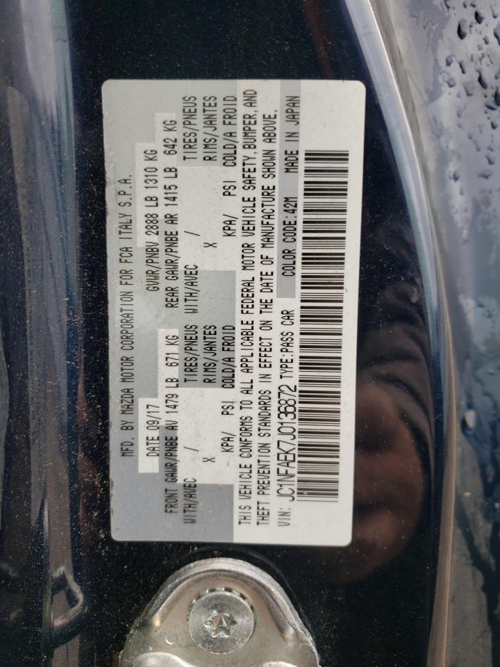 2018 Fiat 124 Spider VIN JC1NFAEK7J0136872 Copart auction photo, front end damage thumbnail 13