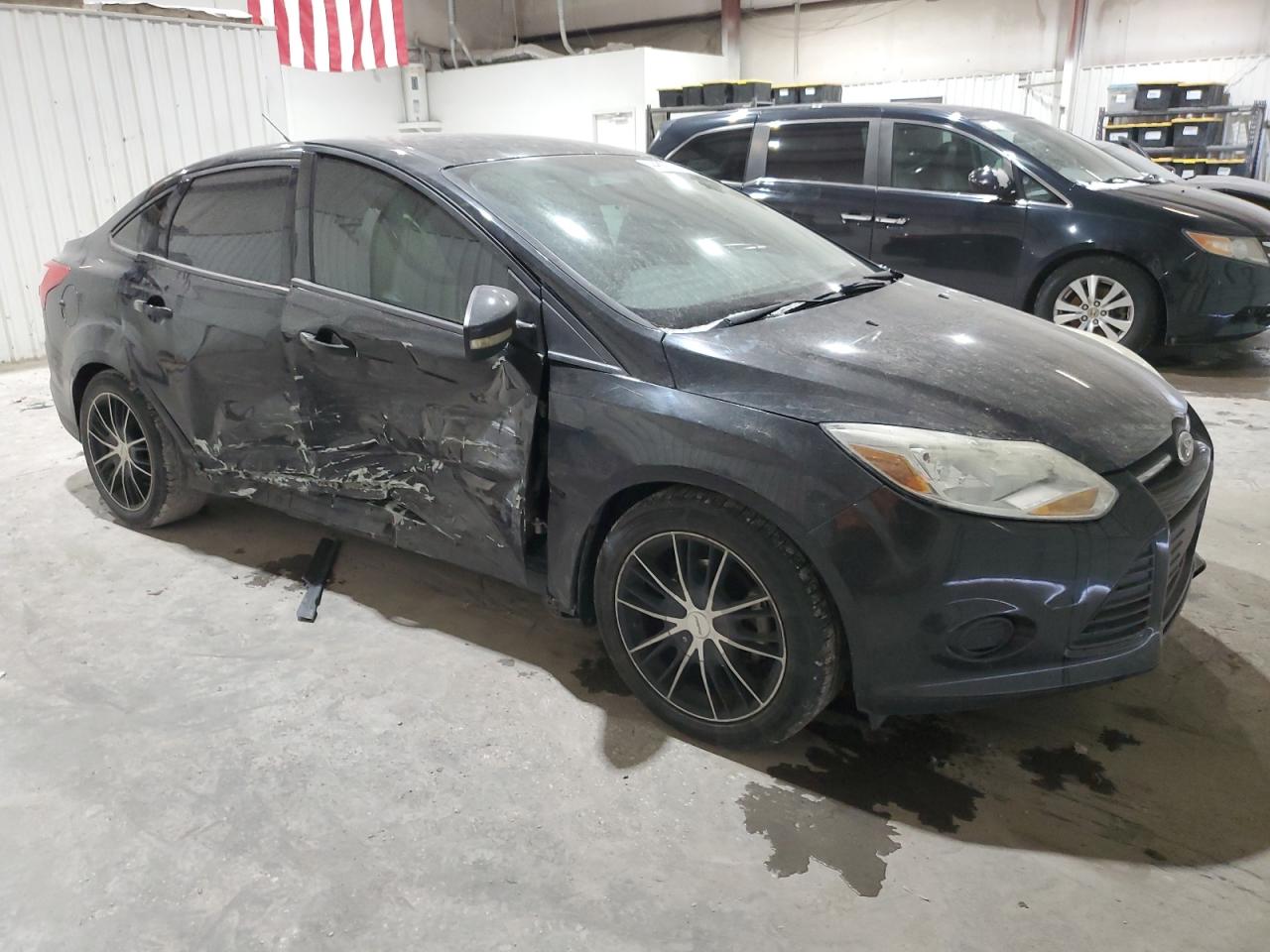 2014 Ford Focus VIN 1FADP3F27EL348445 Copart auction photo, side / minor dent/scratches damage thumbnail 4
