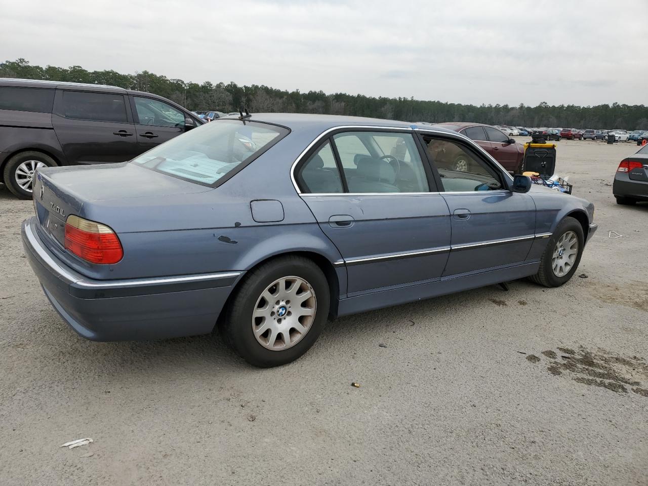 2001 BMW 7er VIN WBAGH83461DP28126 Copart auction photo, side damage thumbnail 3