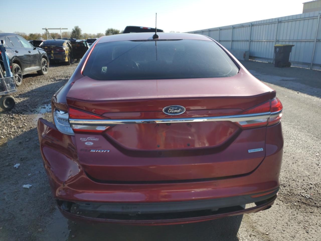 2017 Ford Fusion VIN 3FA6P0HD4HR274459 Copart auction photo, rear end damage thumbnail 6