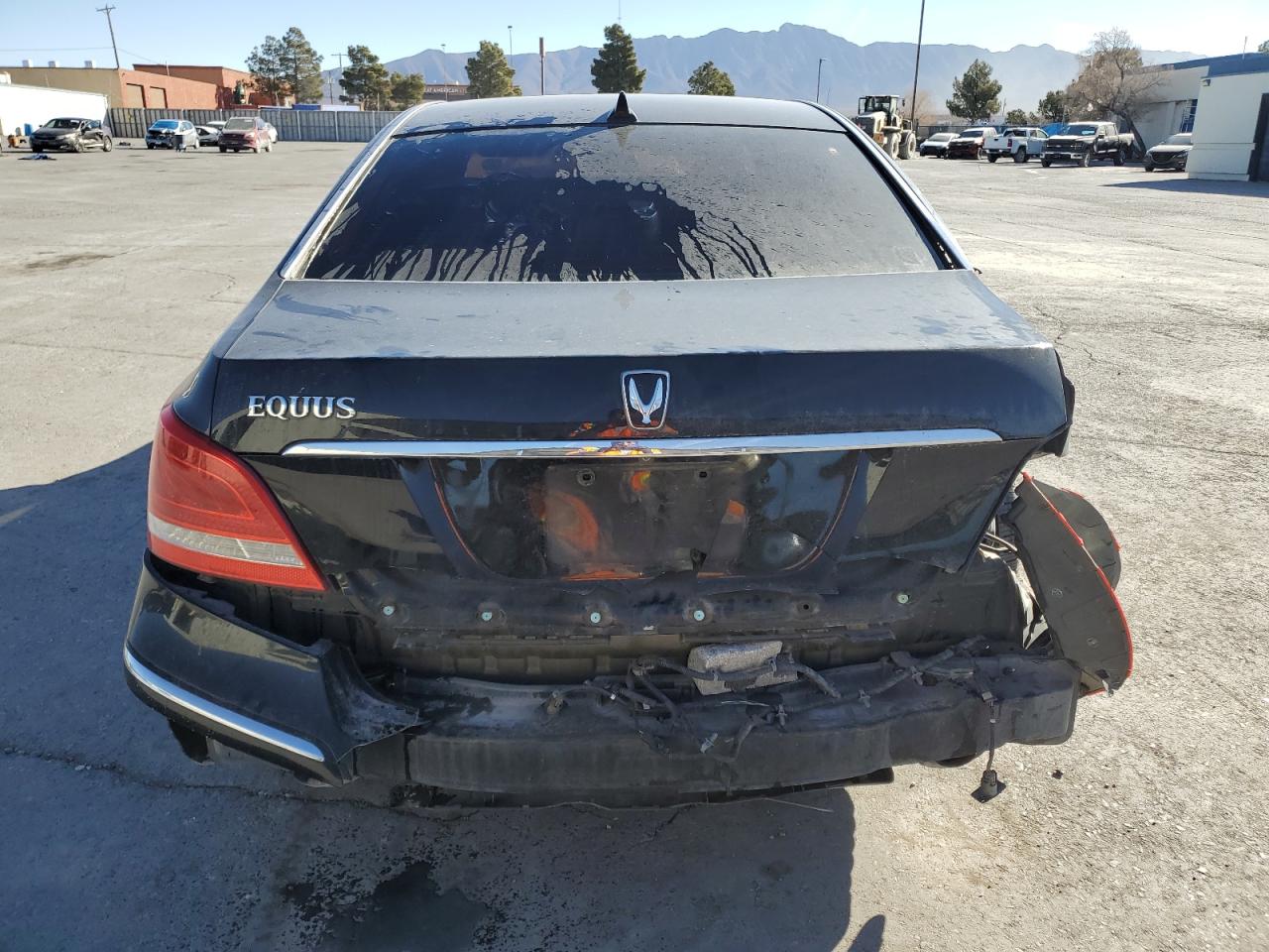 2011 Hyundai Equus VIN KMHGH4JF0BU036439 Copart auction photo, rear end / side damage thumbnail 6