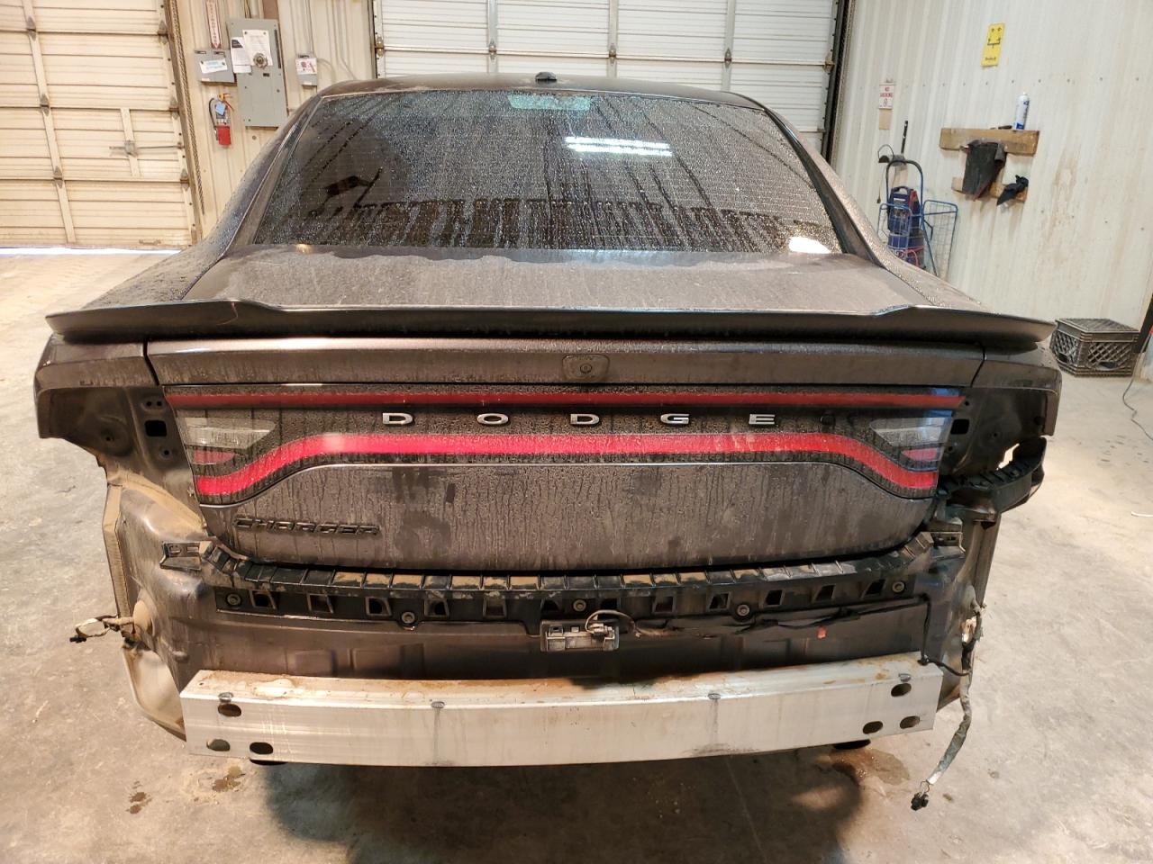 2019 Dodge Charger VIN 2C3CDXBG0KH732457 Copart auction photo, front end / rear end damage thumbnail 6