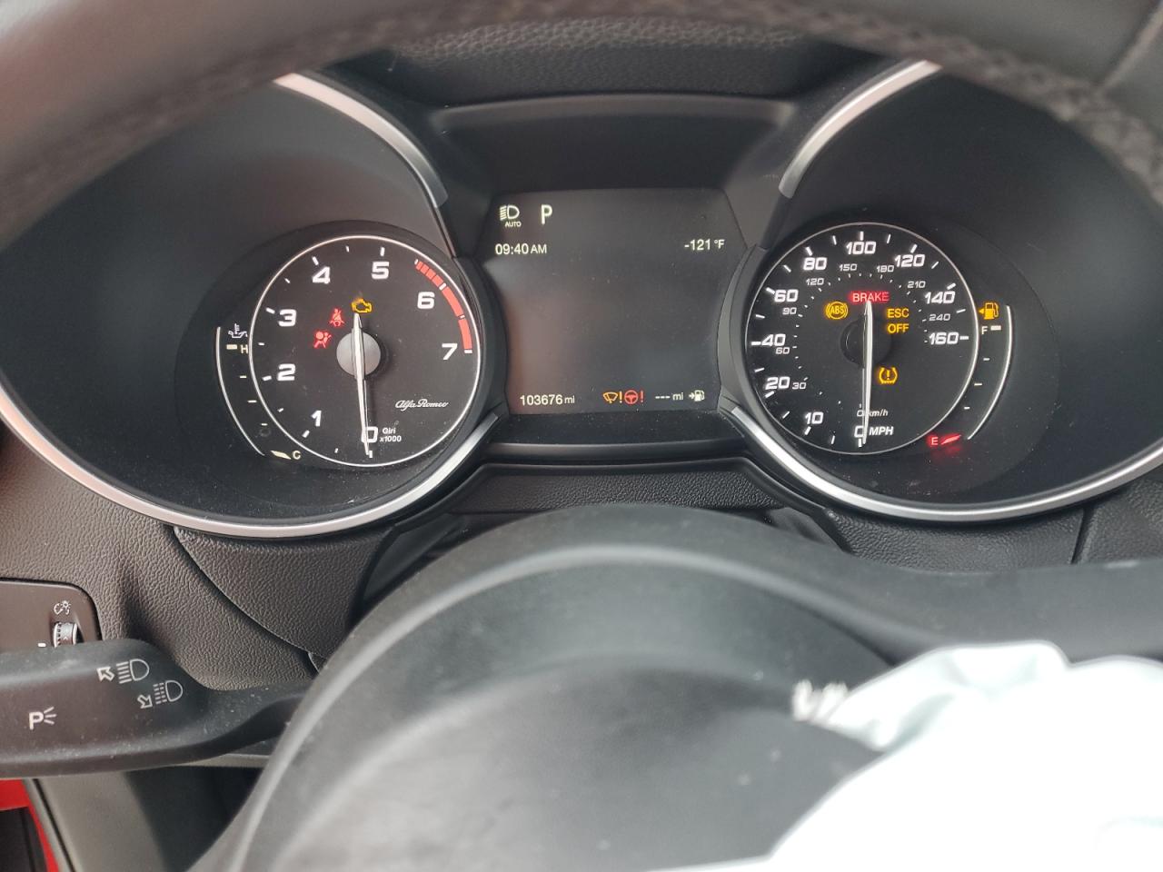2019 Alfa Romeo Stelvio VIN ZASPAKBN7K7C43581 Copart auction photo, front end / minor dent/scratches damage thumbnail 9