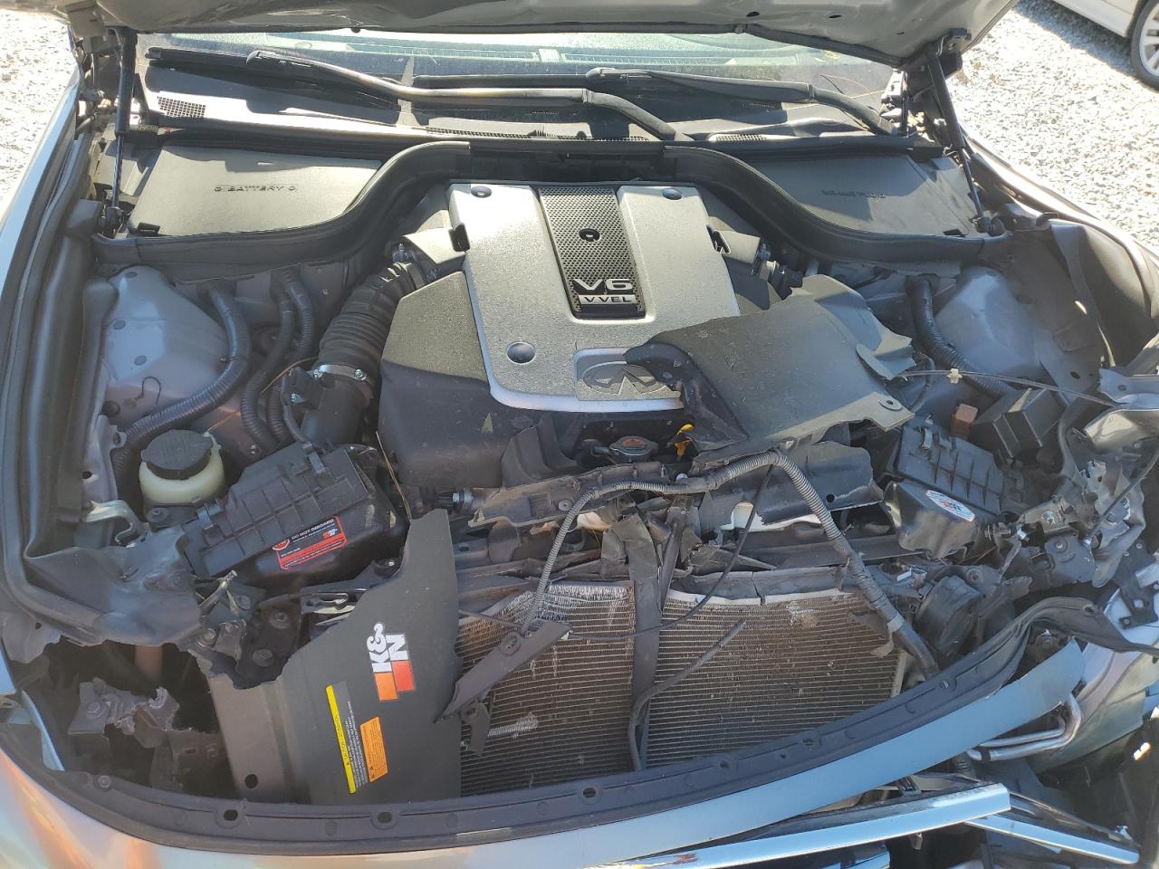 2011 Infiniti G VIN JN1CV6FE9BM951624 Copart auction photo, front end damage thumbnail 11