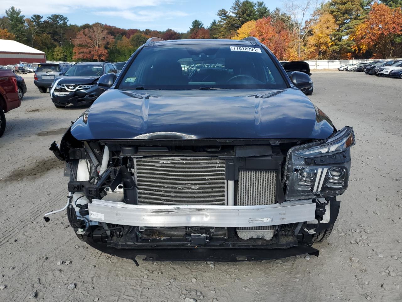 2022 Hyundai Santa Fe VIN 5NMS5DAL7NH376356 Copart auction photo, front end damage thumbnail 5
