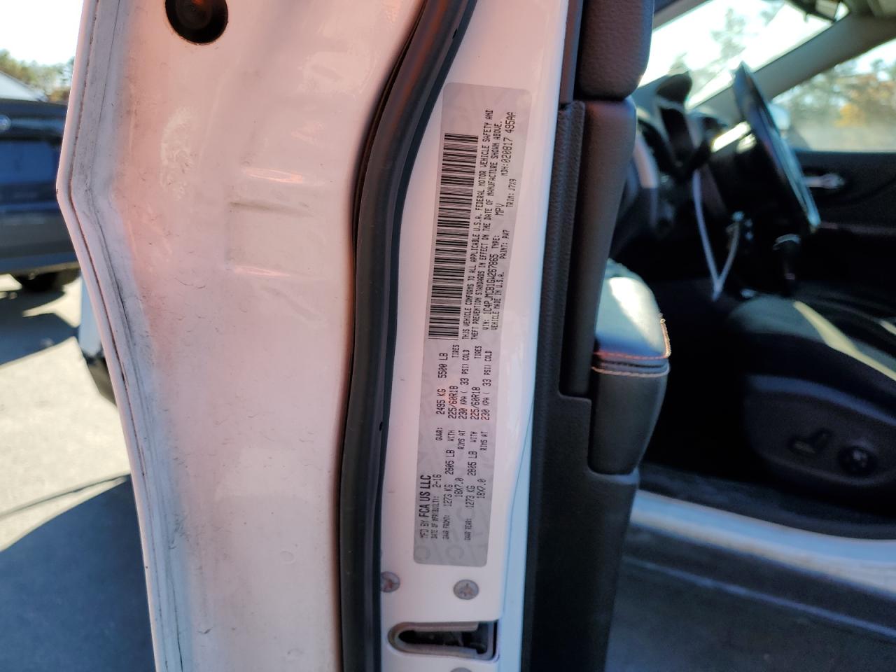 2016 Jeep Grand Cherokee VIN 1C4PJMCB1GW267865 Copart auction photo, front end / rear end damage thumbnail 15