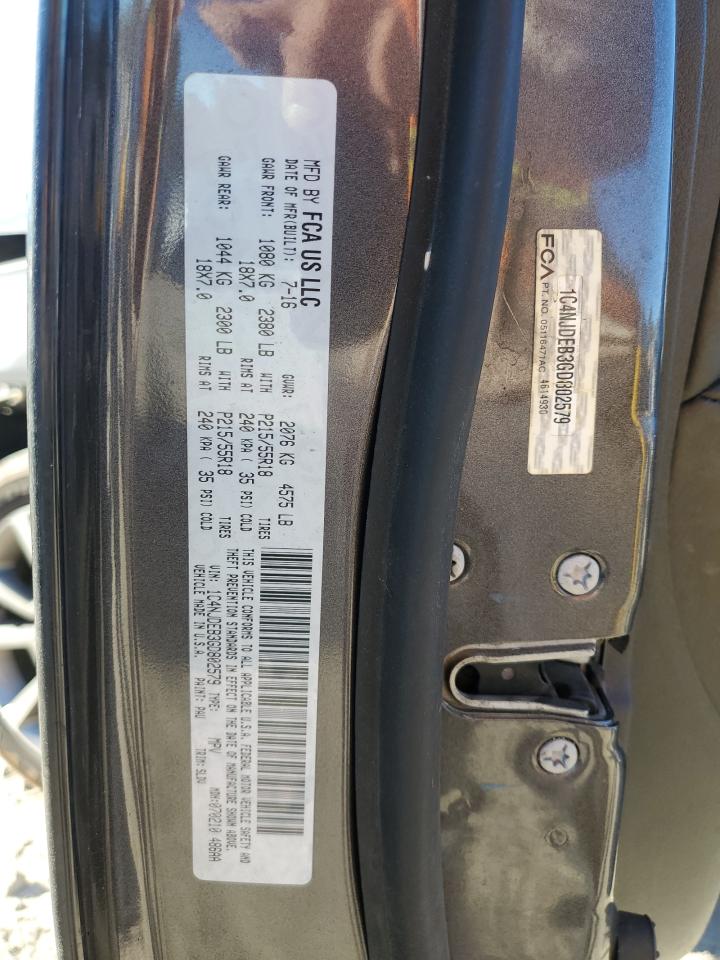 2016 Jeep Compass VIN 1C4NJDEB3GD802579 Copart auction photo, front end / mechanical damage thumbnail 16