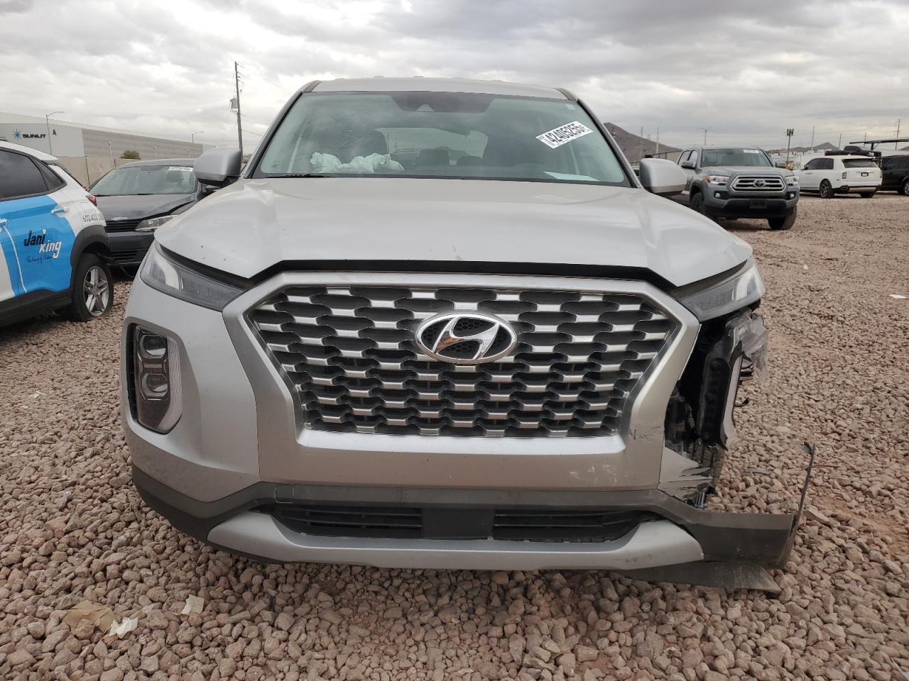2021 Hyundai Palisade VIN KM8R14HE0MU281366 Copart auction photo, front end damage thumbnail 5