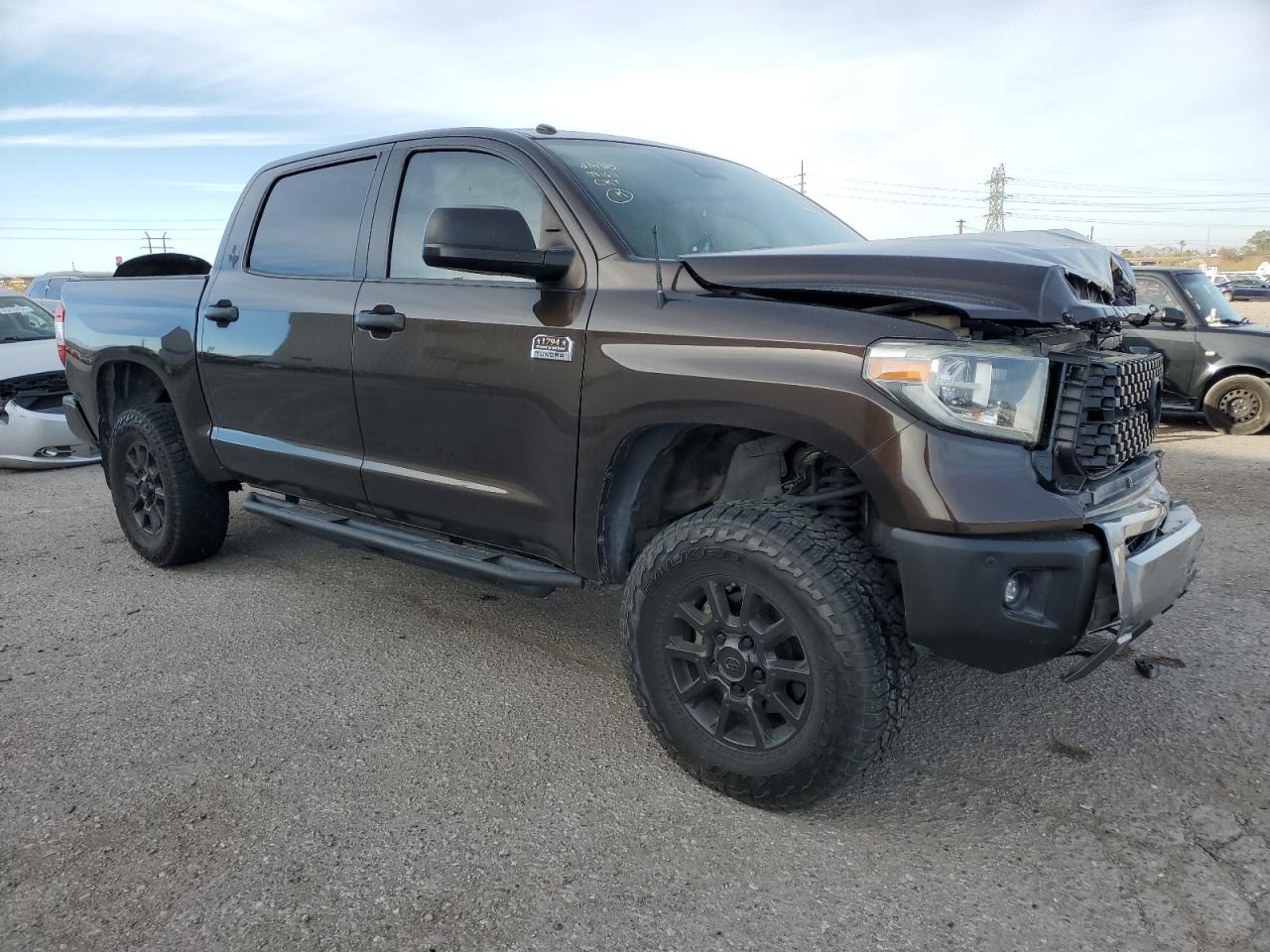 2018 Toyota Tundra VIN 5TFAY5F13JX720251 Copart auction photo, front end / mechanical damage thumbnail 4