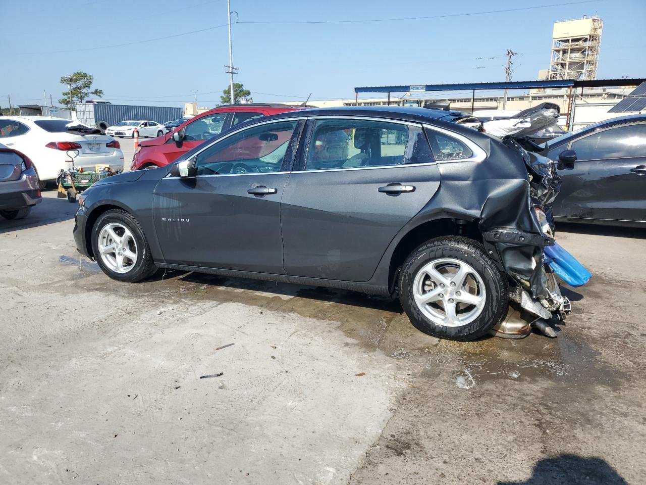 2017 Chevrolet Malibu VIN 1G1ZB5ST8HF281682 Copart auction photo, rear end damage thumbnail 2