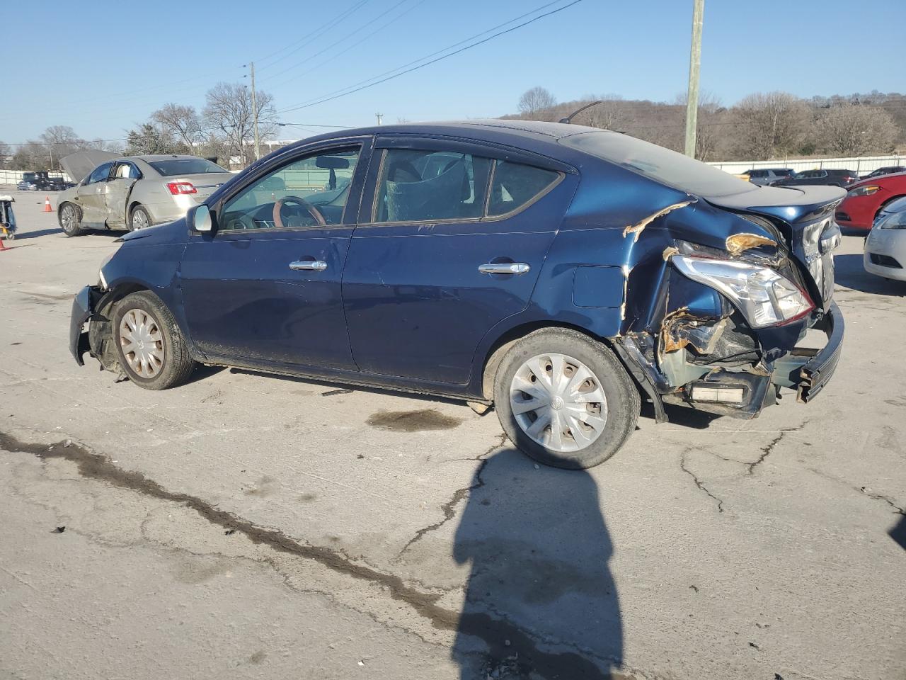 2013 Nissan Versa VIN 3N1CN7APXDL872698 Copart auction photo, front end / rear end damage thumbnail 2