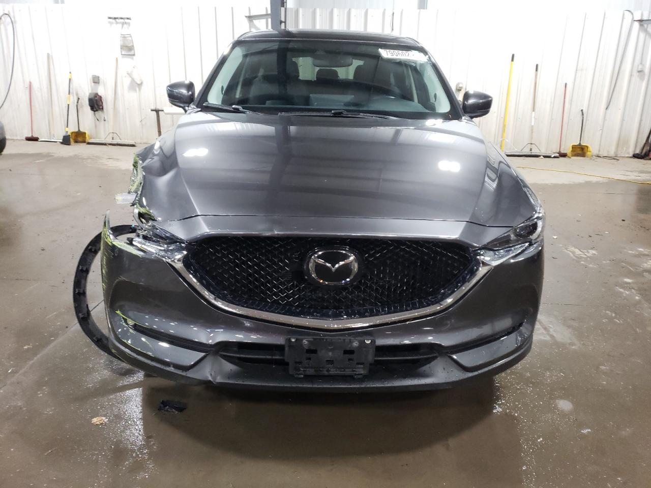 2021 Mazda CX-5 VIN JM3KFBDM7M1371213 Copart auction photo, front end / side damage thumbnail 5
