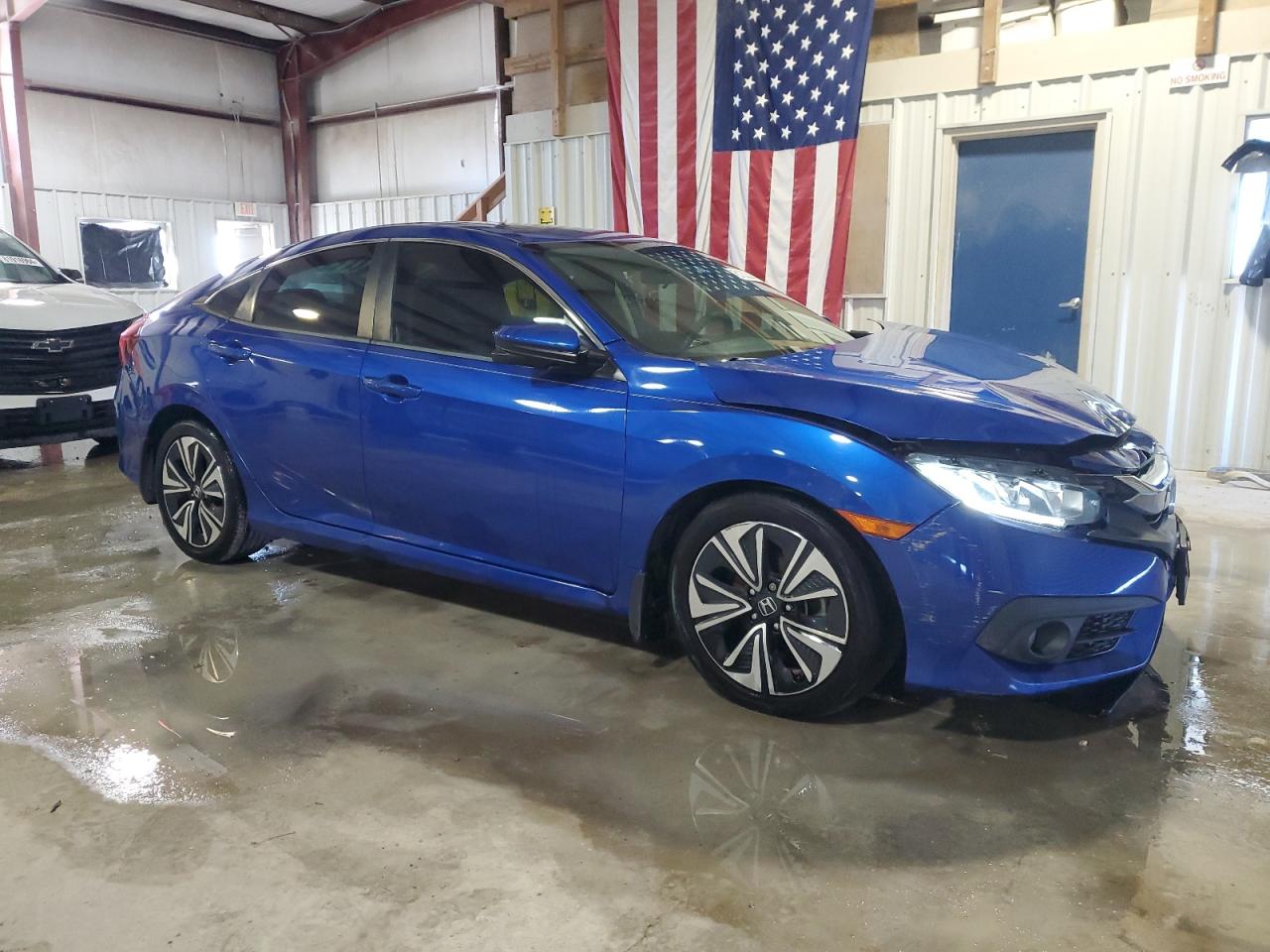 2017 Honda Civic VIN 19XFC1F36HE012617 Copart auction photo, front end / rear end damage thumbnail 4