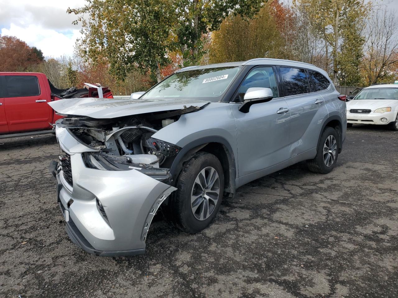 2021 Toyota Highlander VIN 5TDGZRBH2MS545163
