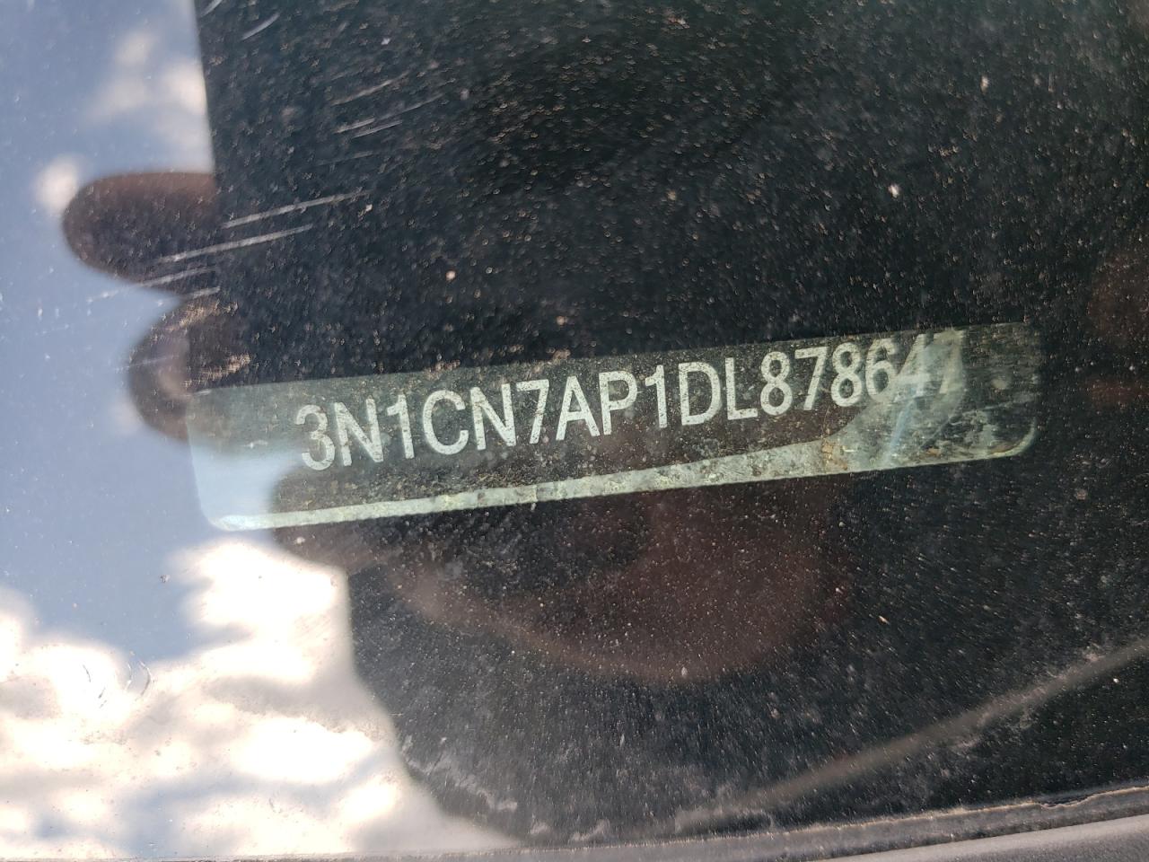 2013 Nissan Versa VIN 3N1CN7AP1DL878647 Copart auction photo, all over damage thumbnail 12