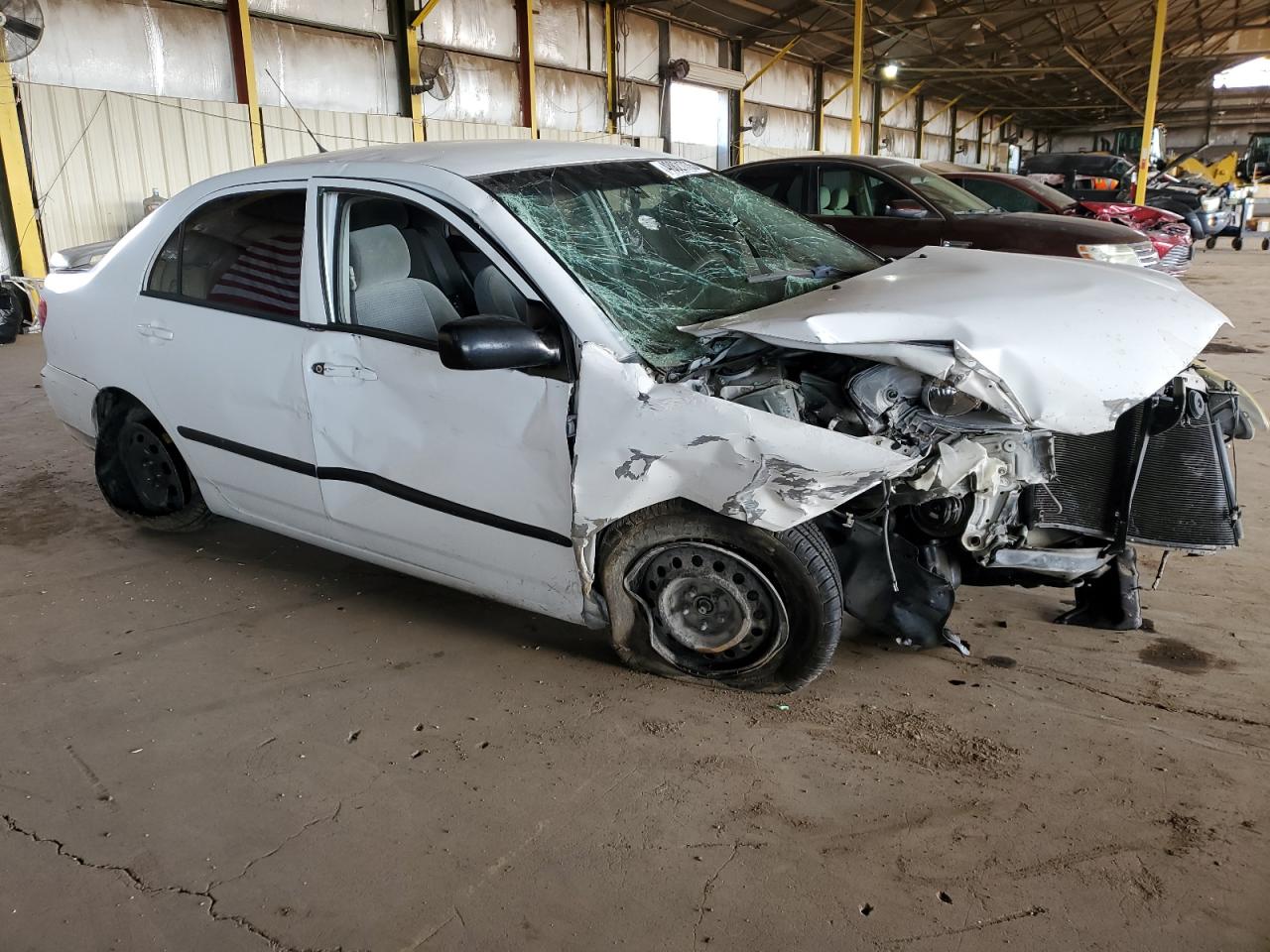 2008 Toyota Corolla VIN 1NXBR32E48Z033575 Copart auction photo, front end / side damage thumbnail 4