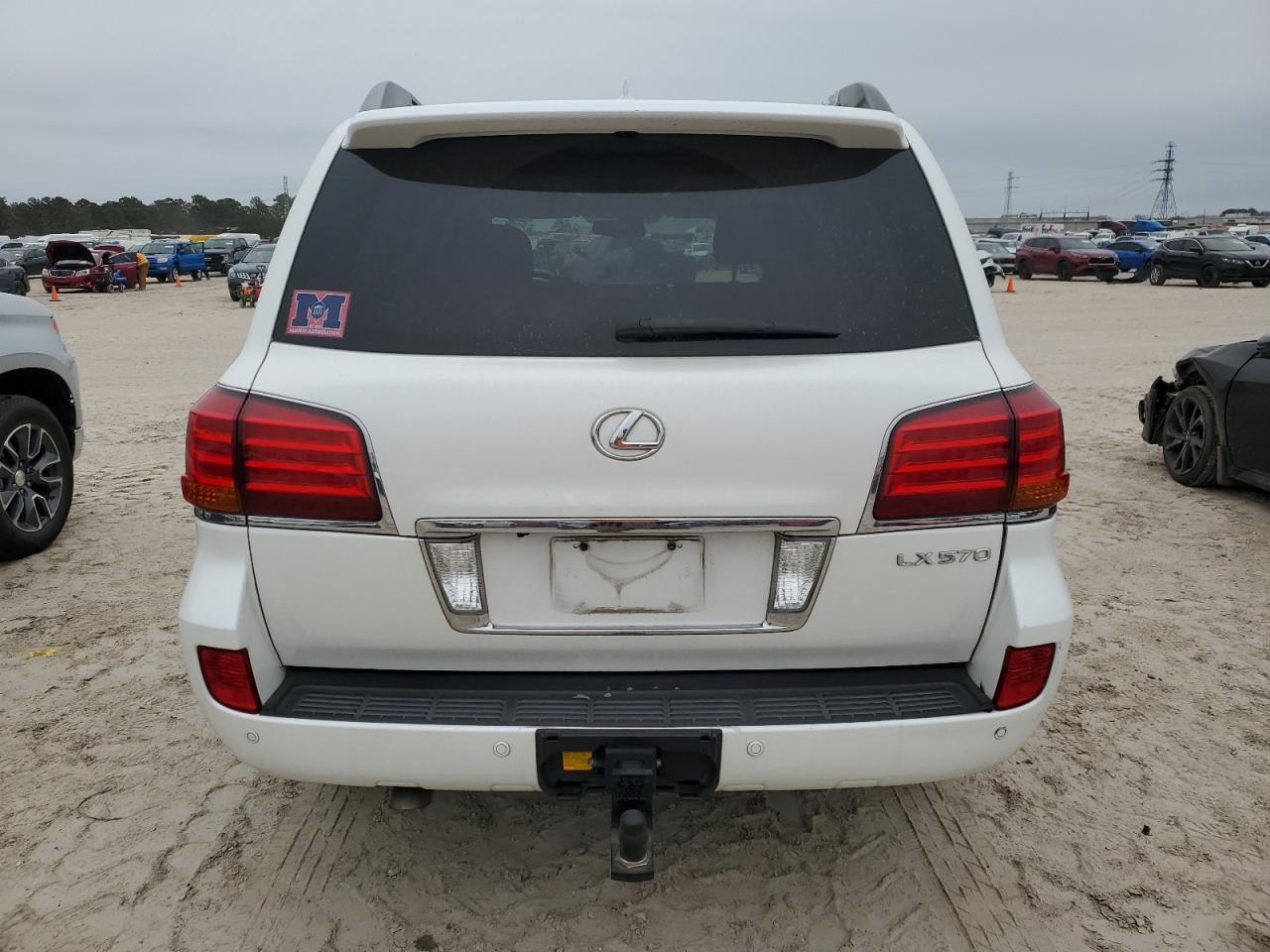 2011 Lexus LX VIN JTJHY7AX2B4064792 Copart auction photo, front end / side damage thumbnail 6