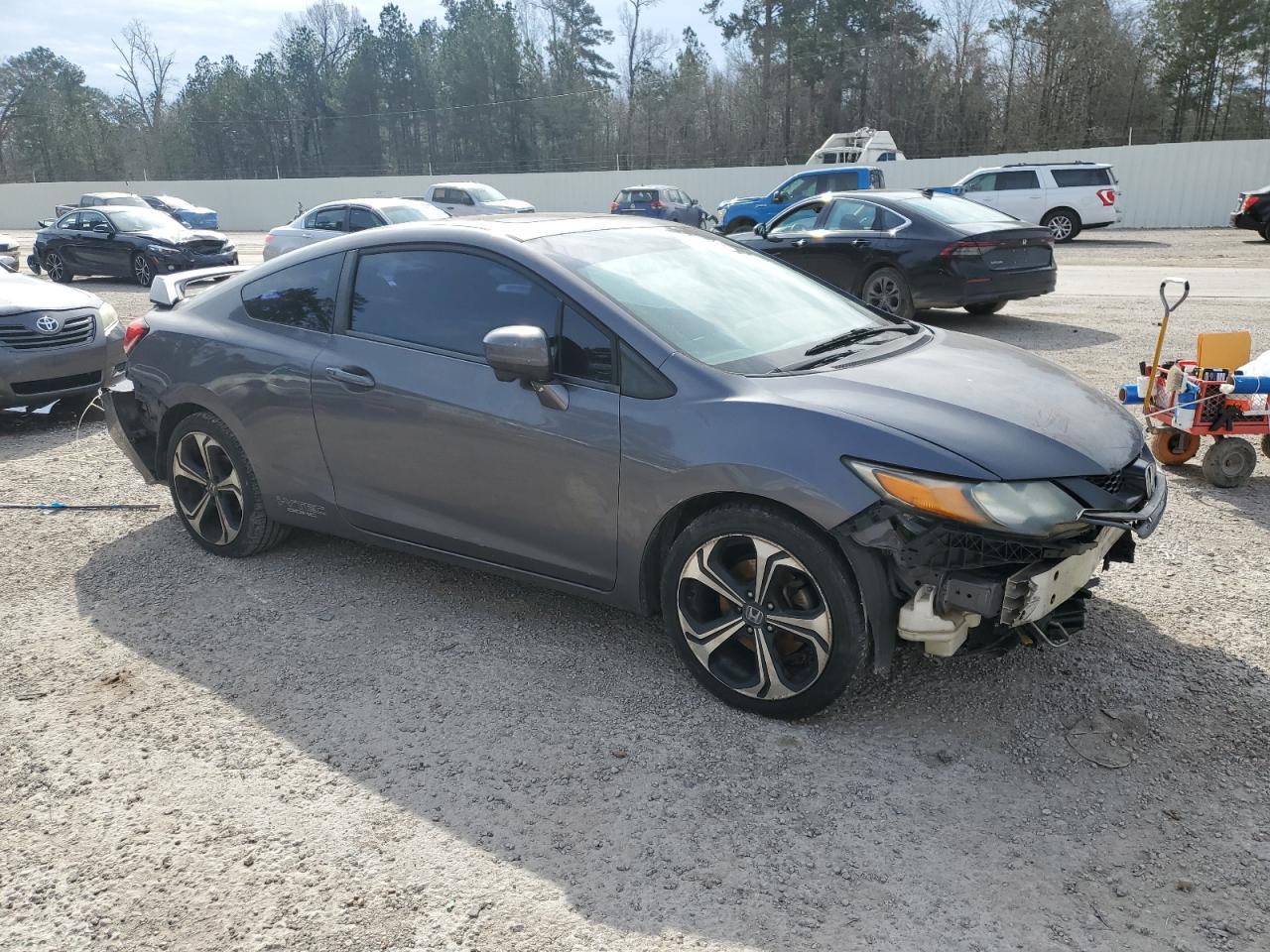 2014 Honda Civic VIN 2HGFG4A55EH702763 Copart auction photo, rear end / front end damage thumbnail 4