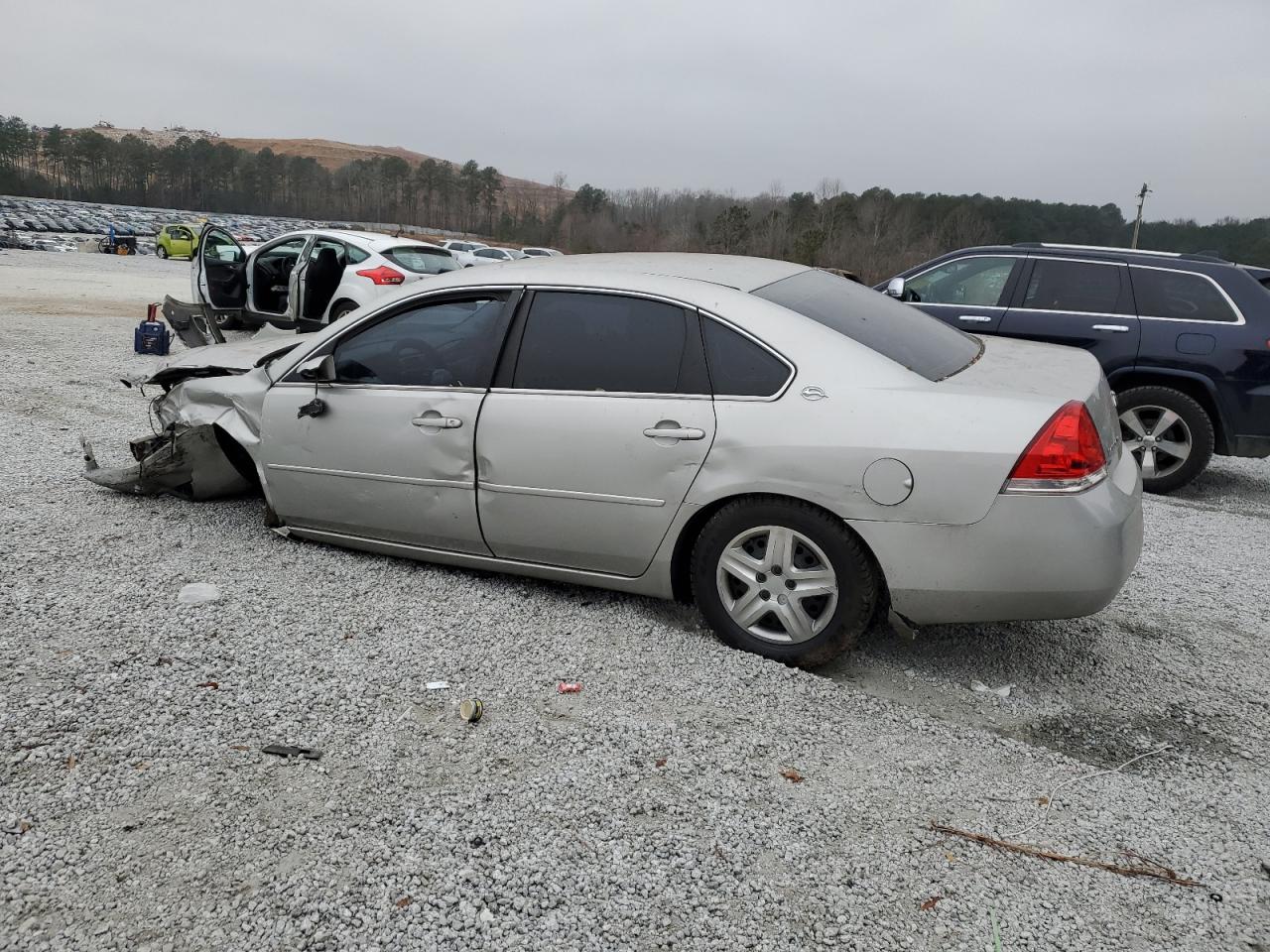 2008 Chevrolet Impala VIN 2G1WB58KX81291607 Copart auction photo, front end / side damage thumbnail 2