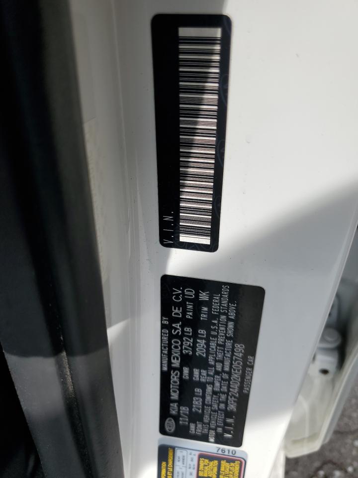 2019 KIA Forte VIN 3KPF24AD2KE057498 Copart auction photo, front end damage thumbnail 12