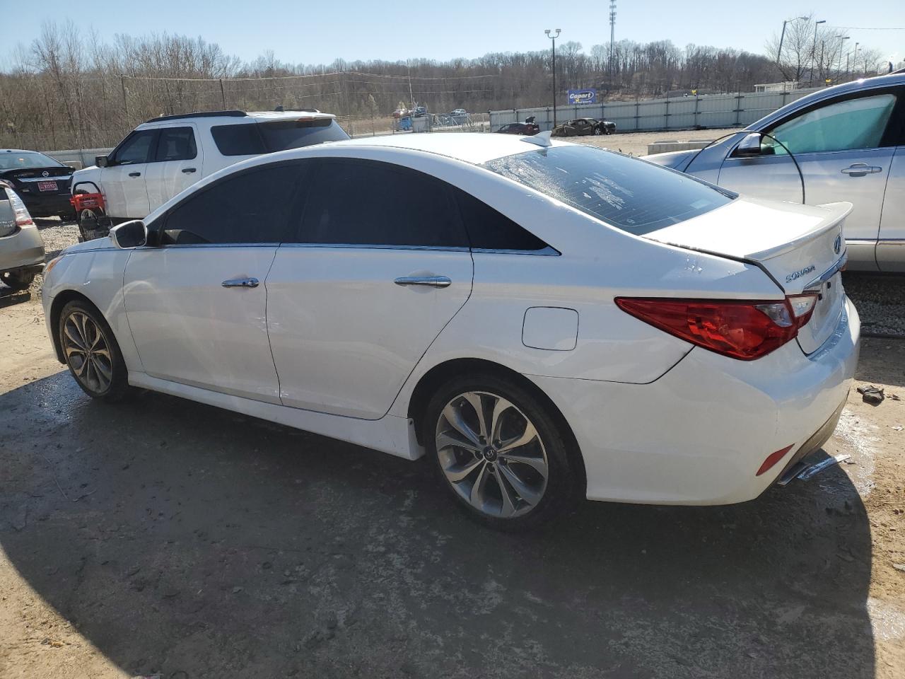 2014 Hyundai Sonata VIN 5NPEC4AC0EH886120 Copart auction photo, rear end damage thumbnail 2