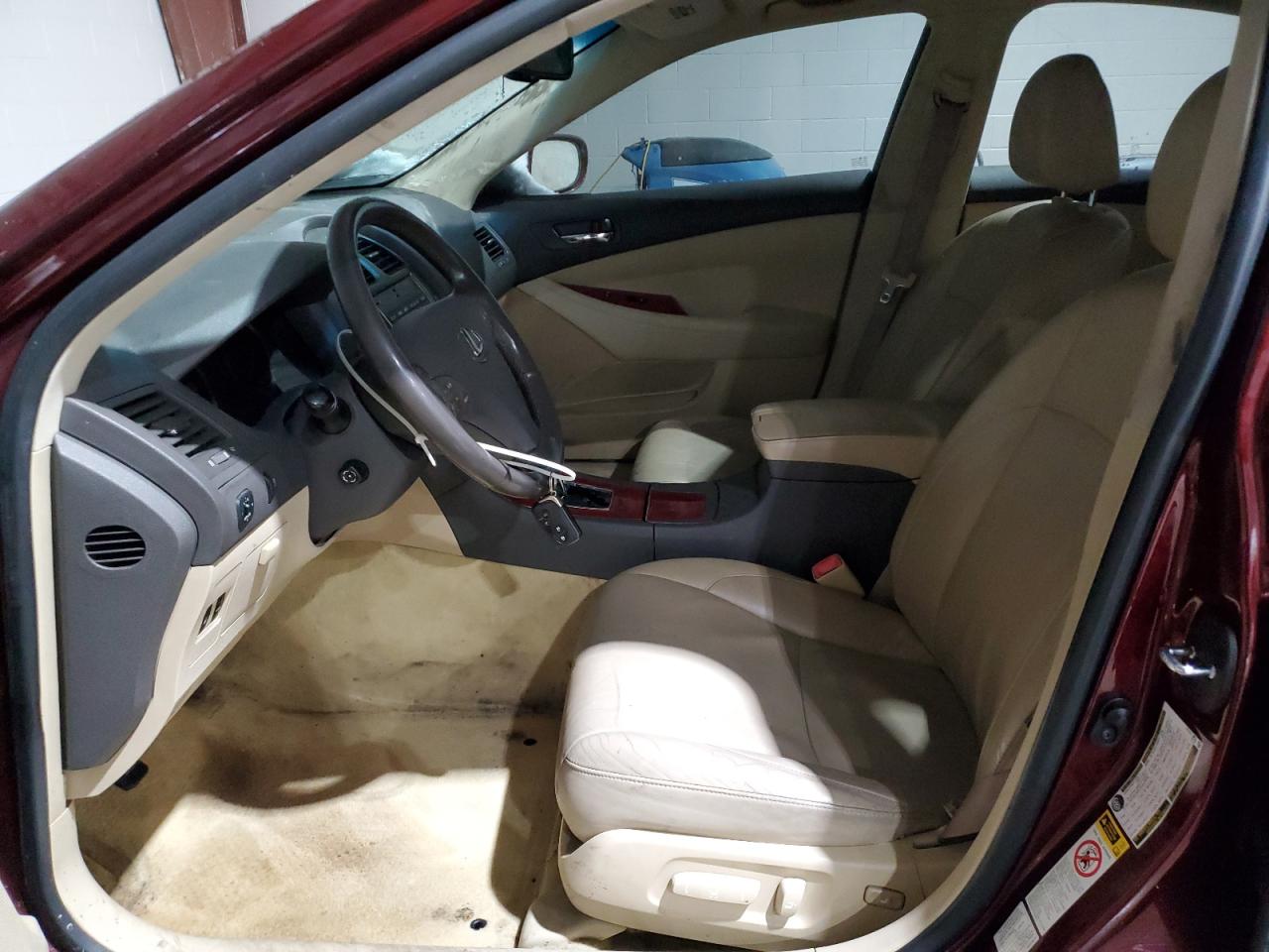 2008 Lexus ES VIN JTHBJ46G882172566 Copart auction photo, front end / side damage thumbnail 7