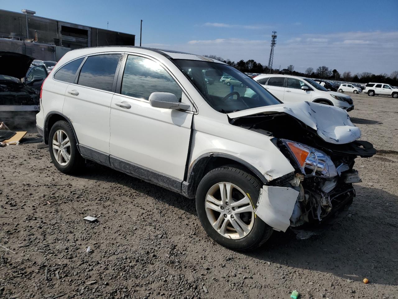 2011 Honda CR-V VIN 5J6RE4H71BL014213 Copart auction photo, all over damage thumbnail 4