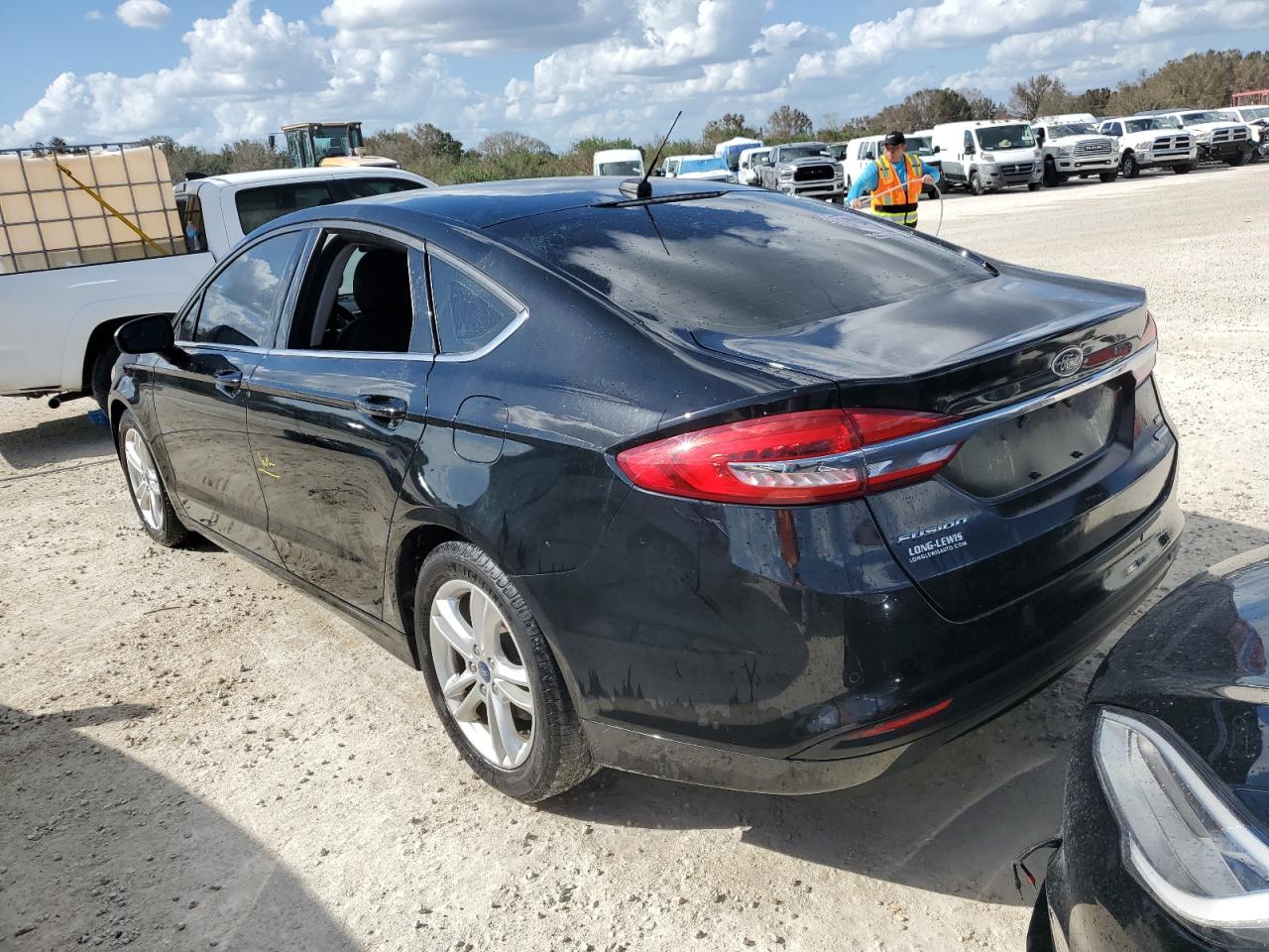 2018 Ford Fusion VIN 3FA6P0HD7JR183739 Copart auction photo, water/flood damage thumbnail 2