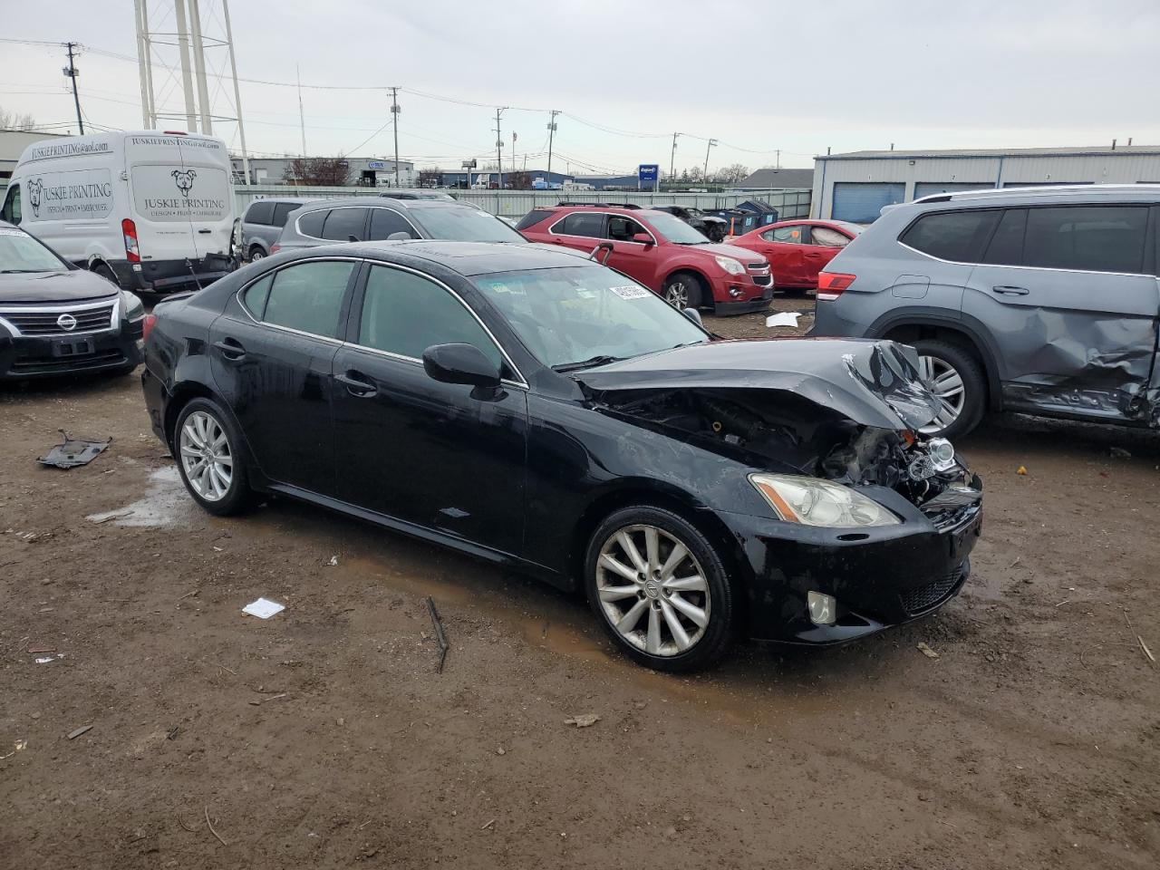 2008 Lexus IS VIN JTHBK262685079887 Copart auction photo, front end / minor dent/scratches damage thumbnail 4