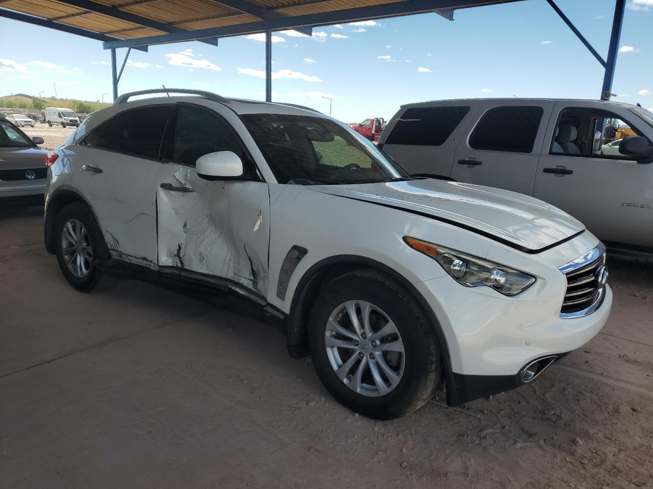2012 Infiniti FX VIN JN8AS1MW4CM154229 Copart auction photo, side damage thumbnail 4