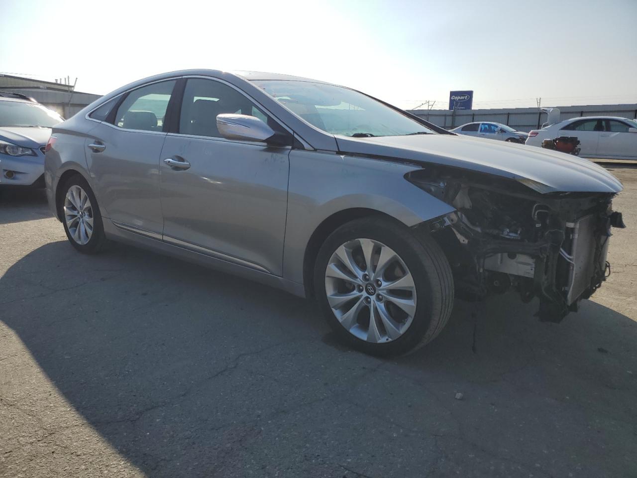2013 Hyundai Azera VIN KMHFG4JG9DA240717 Copart auction photo, front end / undercarriage damage thumbnail 4