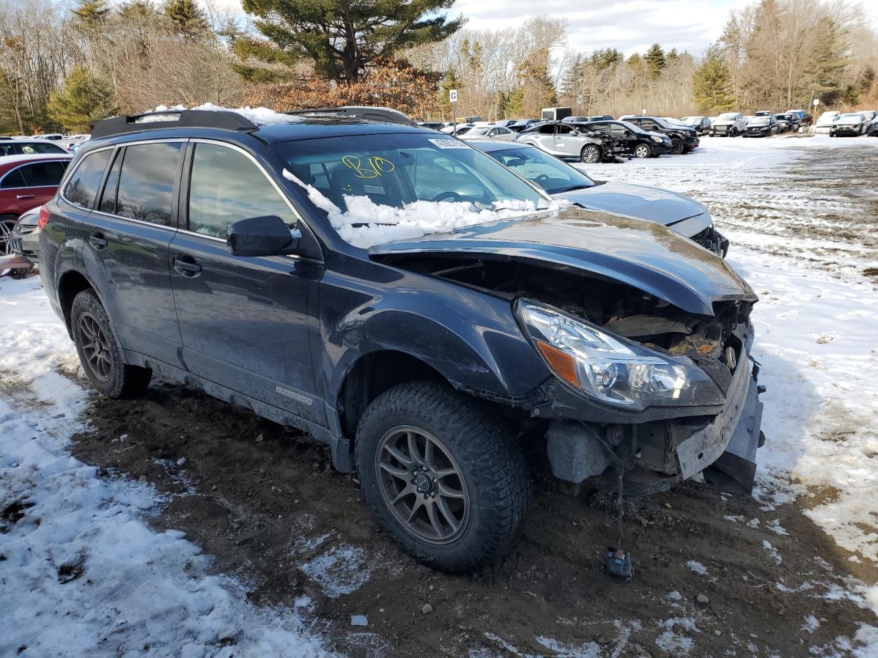 2012 Subaru Outback VIN 4S4BRBCC0C1271666 Copart auction photo, front end damage thumbnail 4