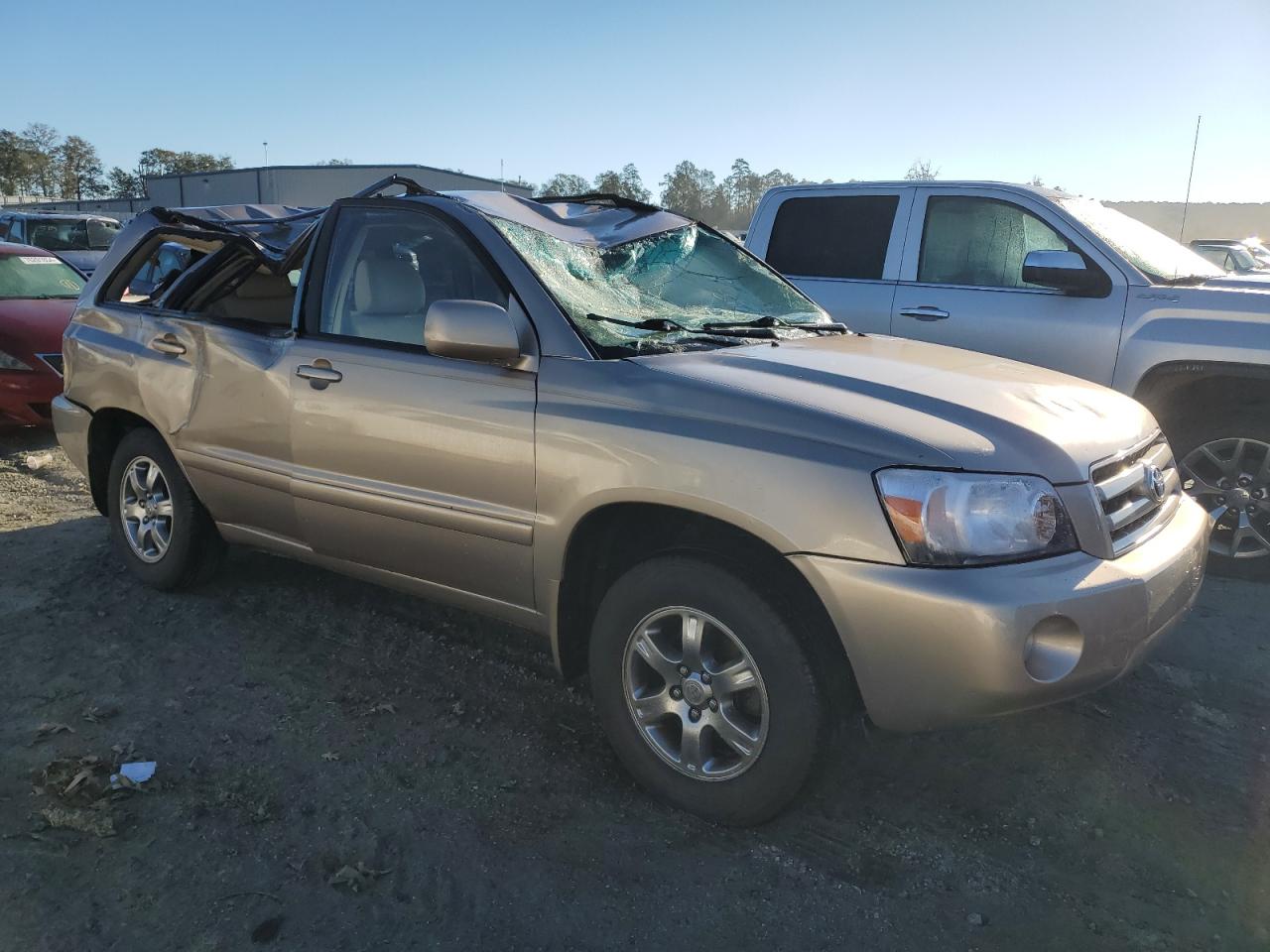 2006 Toyota Highlander VIN JTEDP21A660115674 Copart auction photo, top/roof damage thumbnail 4
