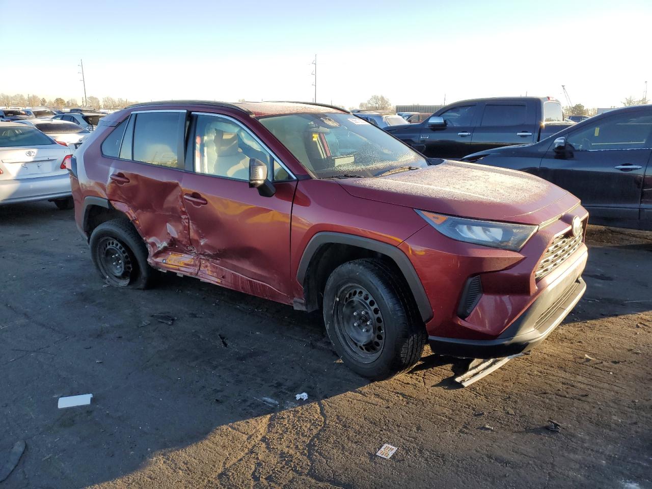 2020 Toyota RAV 4 VIN 2T3F1RFV4LW119801 Copart auction photo, all over damage thumbnail 4
