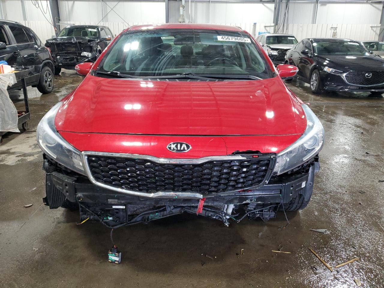 2017 KIA Forte VIN 3KPFL4A74HE041853 Copart auction photo, front end / rear end damage thumbnail 5