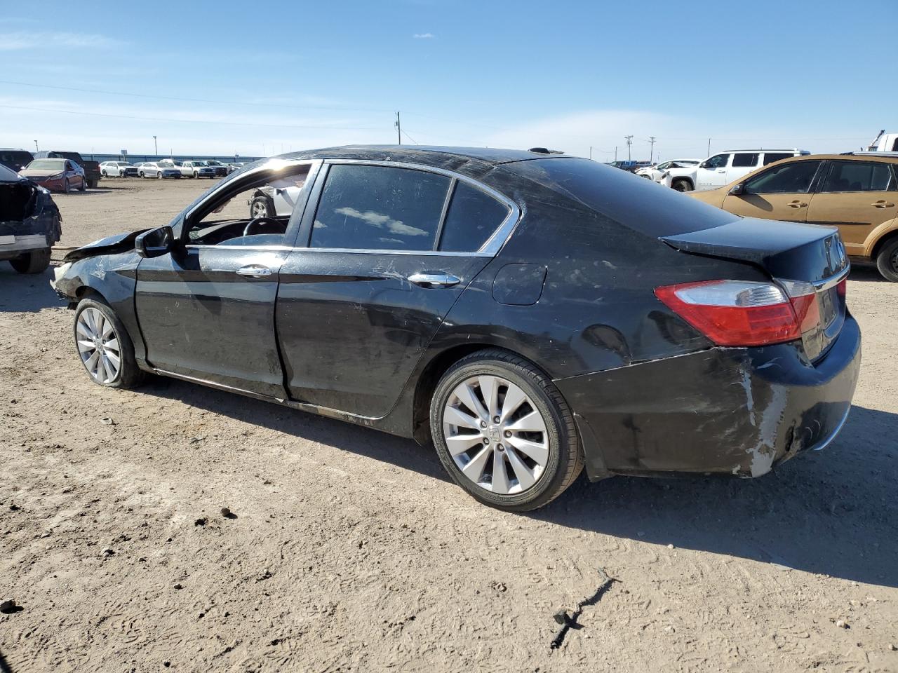 2014 Honda Accord VIN 1HGCR2F87EA010040 Copart auction photo, rollover damage thumbnail 2