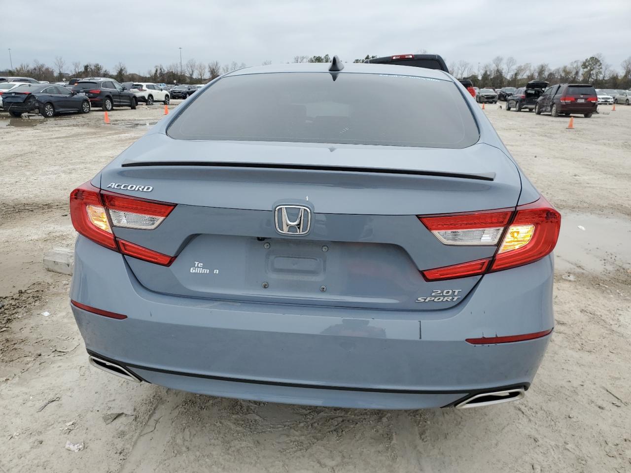 2022 Honda Accord VIN 1HGCV2F31NA021020 Copart auction photo, side damage thumbnail 6