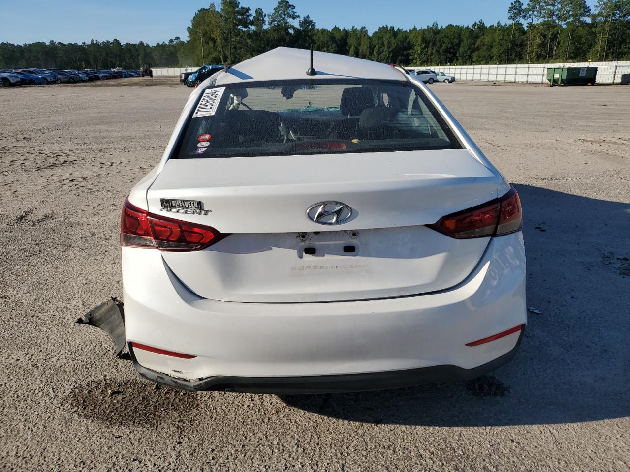 2018 Hyundai Accent VIN 3KPC24A30JE018384 Copart auction photo, all over damage thumbnail 6