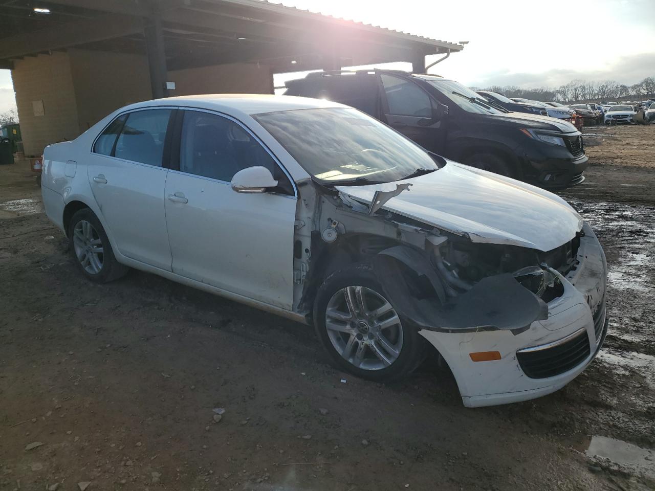 2007 Volkswagen Jetta VIN 3VWRF71KX7M054909 Copart auction photo, front end damage thumbnail 4
