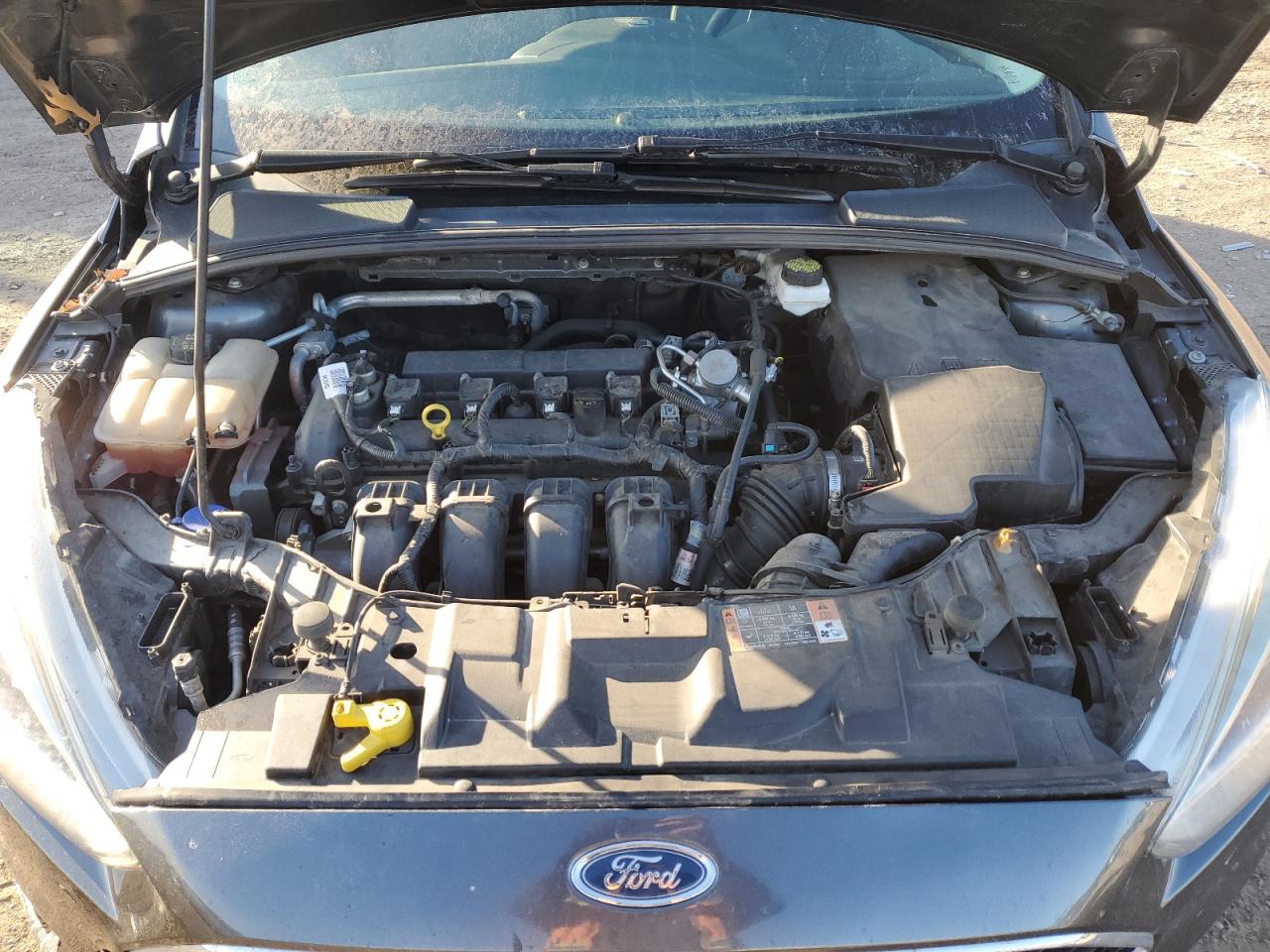 2017 Ford Focus VIN 1FADP3F28HL345610 Copart auction photo, front end / side damage thumbnail 13